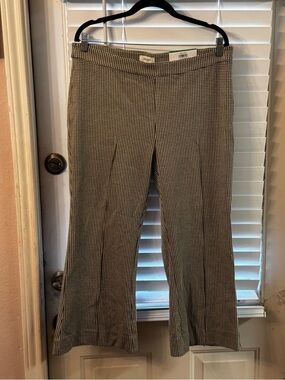 Kick Flare Ankle Highrise On 34th Checkered Wide Leg Women's Pants NWT***